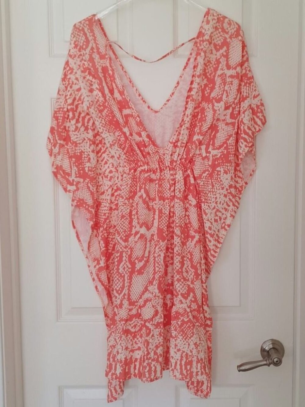 Maaji Spirit Animal Bluebell Kaftan Coral Cream Animal Print L NWT - Picture 5 of 16